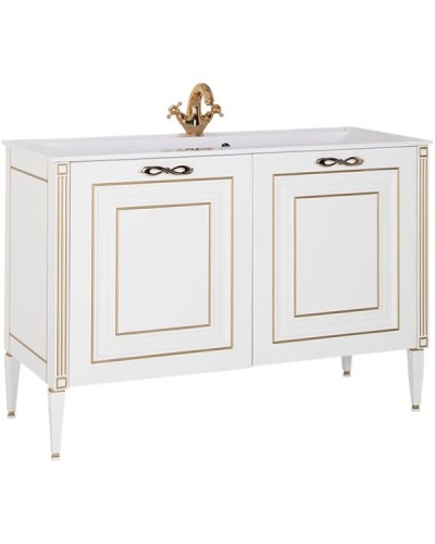 Тумба под раковину Aquanet Паола 120 186114 Белая Золото