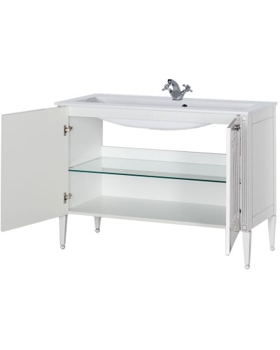 Тумба под раковину Aquanet Паола 120 186114 Белая Золото