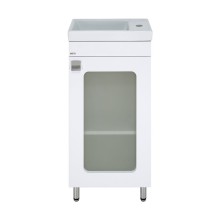 Урал - 40 Тумба напольная прямая со стекл. (ПВХ) / раковина