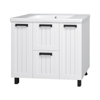 Спарта -100 Тумба напольная 2 дв. белая / раковина