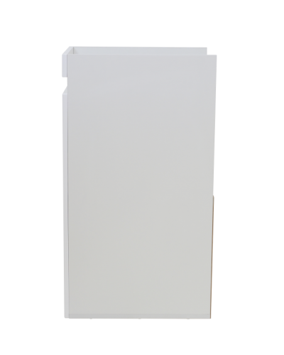 Фостер - 40 Тумба напольная 2 ящ. под стиральную машину, белая / раковина левая