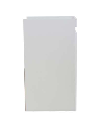 Фостер - 40 Тумба напольная 2 ящ. под стиральную машину, белая / раковина правая