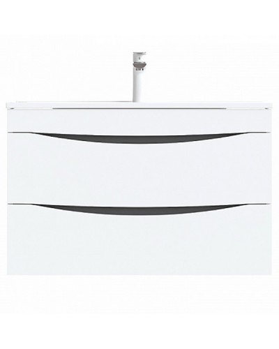 Тумба с раковиной Iddis Cloud 80 подвесная Белая