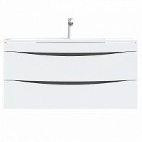 Тумба с раковиной Iddis Cloud 100 подвесная Белая