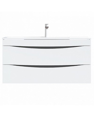 Тумба с раковиной Iddis Cloud 100 подвесная Белая