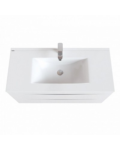 Тумба с раковиной Iddis Cloud 100 подвесная Белая