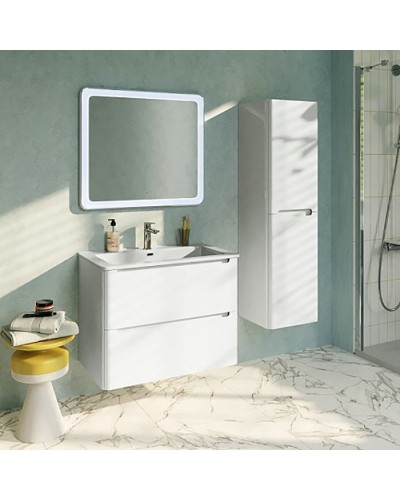 Тумба с раковиной Iddis Edifice 80 подвесная Белая