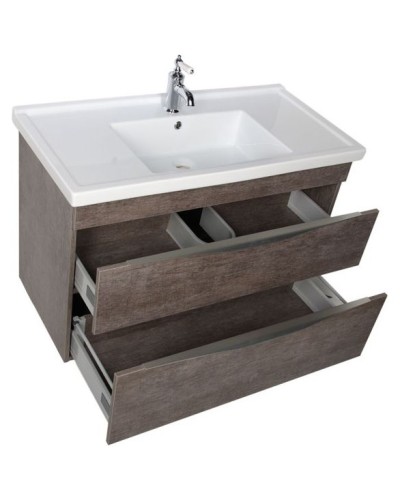 Тумба под раковину Aquanet Эвора 100 183003 подвесная Дуб антик