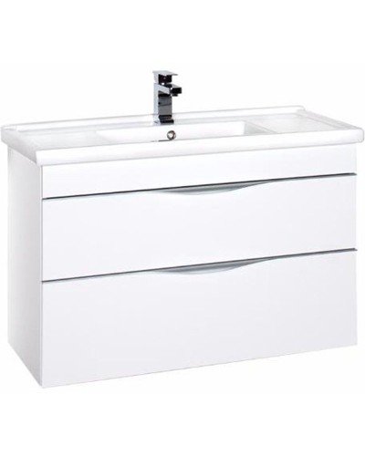 Тумба под раковину Aquanet Эвора 100 185195 подвесная Белая