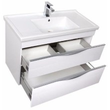 Тумба под раковину Aquanet Эвора 100 185195 подвесная Белая