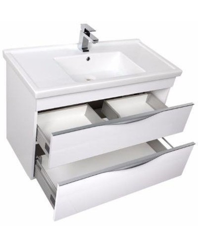Тумба под раковину Aquanet Эвора 100 185195 подвесная Белая