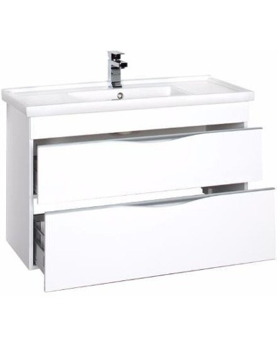 Тумба под раковину Aquanet Эвора 100 185195 подвесная Белая