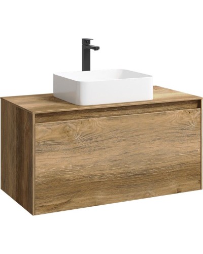 Корпус тумбы под раковину Aqwella 5 Stars Mobi 100 MOB0110DB подвесной Дуб балтийский