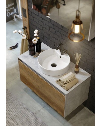 Корпус тумбы под раковину Aqwella 5 Stars Mobi 100 MOB0110W подвесной Белый