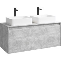 Корпус тумбы под раковину Aqwella 5 Stars Mobi 120 MOB0112BS подвесной Бетон светлый