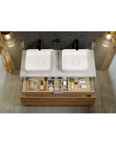 Корпус тумбы под раковину Aqwella 5 Stars Mobi 120 MOB0112DB подвесной Дуб балтийский