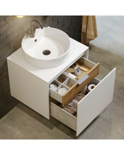 Корпус тумбы под раковину Aqwella 5 Stars Mobi 60 MOB0106W подвесной Белый