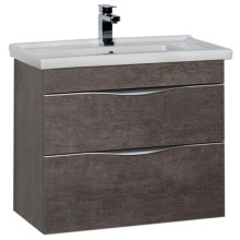 Тумба под раковину Aquanet Эвора 80 183002 подвесная Дуб антик