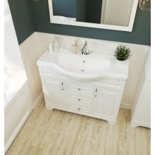 Тумба под раковину 1MarKa Прованс 105Н У94489 Белая глянцевая