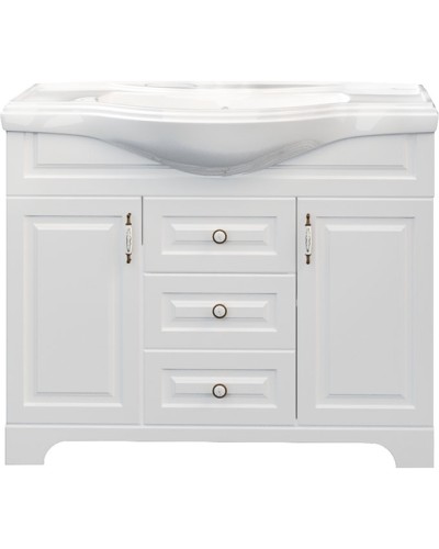 Тумба под раковину 1MarKa Прованс 105Н У94489 Белая глянцевая