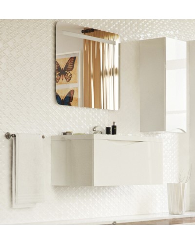 Тумба под раковину 1MarKa Этюд 75П Белая глянцевая