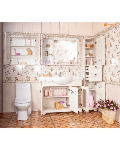 Тумба под раковину Бриклаер Кантри 105 4627125413667 Бежевый дуб прованс