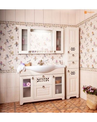 Тумба под раковину Бриклаер Кантри 120 4627125413674 Бежевый дуб прованс