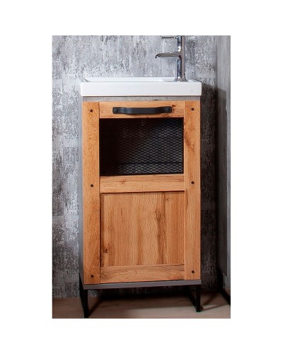 Тумба под раковину Бриклаер Лофт 45 4627125413384 Метрополитен грей