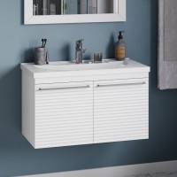 CATANIA -100 Тумба подвесная белая (эмаль) / раковина