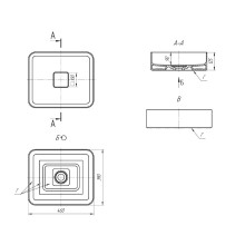 KRONA -100 Тумба с 2 ящ. подвесная / столешница / раковина