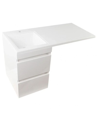 Тумба под раковину Style Line Даллас 100 Люкс Plus подвесная Белая