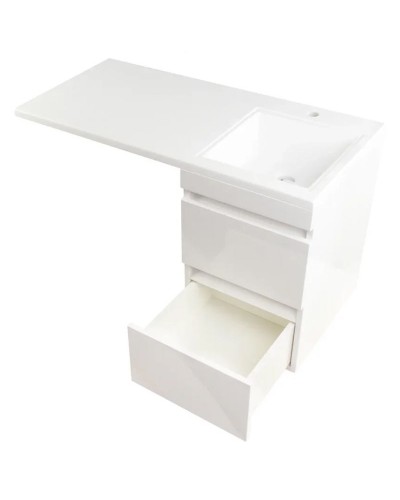 Тумба под раковину Style Line Даллас 100 Люкс Plus подвесная Белая