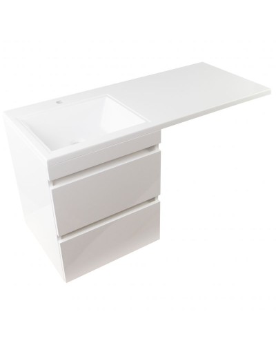 Тумба под раковину Style Line Даллас 110 Люкс Plus подвесная Белая