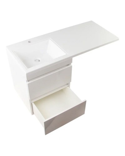 Тумба под раковину Style Line Даллас 110 Люкс Plus подвесная Белая