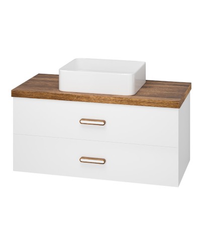 KRONA -100 Тумба с 2 ящ. подвесная / столешница / раковина