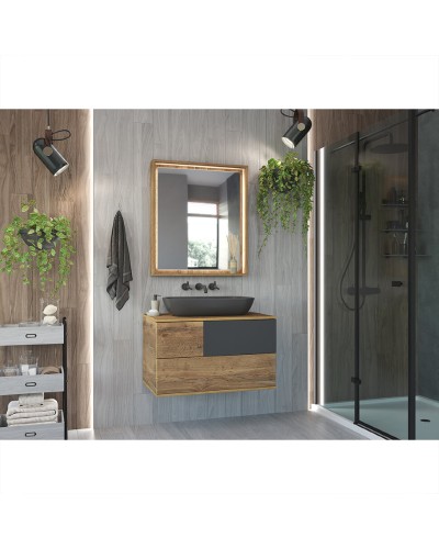 Коломбо -100 Тумба подвесная 2 ящ. с отталк. прав. / раковина