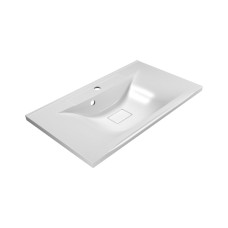 BALATON - 75 Тумба подвесная с 2 ящ., белый / раковина