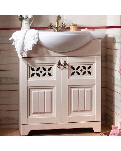 Тумба под раковину Бриклаер Кантри 80 4627125413698 Бежевый дуб прованс