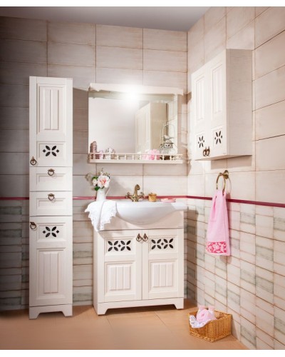 Тумба под раковину Бриклаер Кантри 80 4627125413698 Бежевый дуб прованс