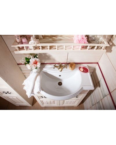 Тумба под раковину Бриклаер Кантри 80 4627125413698 Бежевый дуб прованс