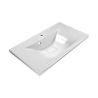 BALATON - 65 Тумба подвесная с 2 ящ., белый / раковина