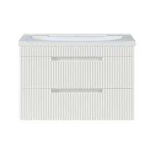 ARIANA - 80 Тумба подвесная с 2 ящ. белая (эмаль) / раковина