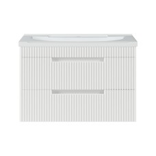 ARIANA - 80 Тумба подвесная с 2 ящ. белая (эмаль) / раковина