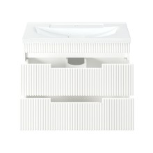 ARIANA - 80 Тумба подвесная с 2 ящ. белая (эмаль) / раковина