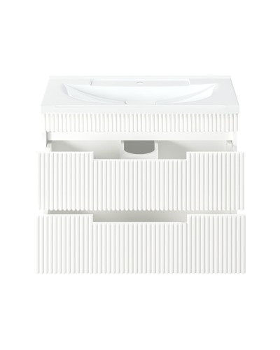 ARIANA - 80 Тумба подвесная с 2 ящ. белая (эмаль) / раковина