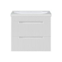 ARIANA - 60 Тумба подвесная с 2 ящ. белая (эмаль) / раковина