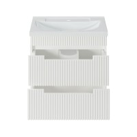 ARIANA - 60 Тумба подвесная с 2 ящ. белая (эмаль) / раковина