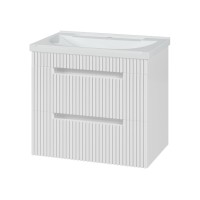 ARIANA - 60 Тумба подвесная с 2 ящ. белая (эмаль) / раковина