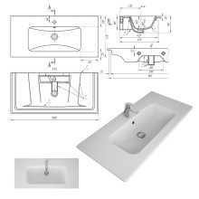 Кристиан -100 Тумба подвесная с 2 ящ. / раковина