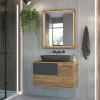 Коломбо -100 Тумба подвесная 2 ящ. с отталк. лев. / раковина